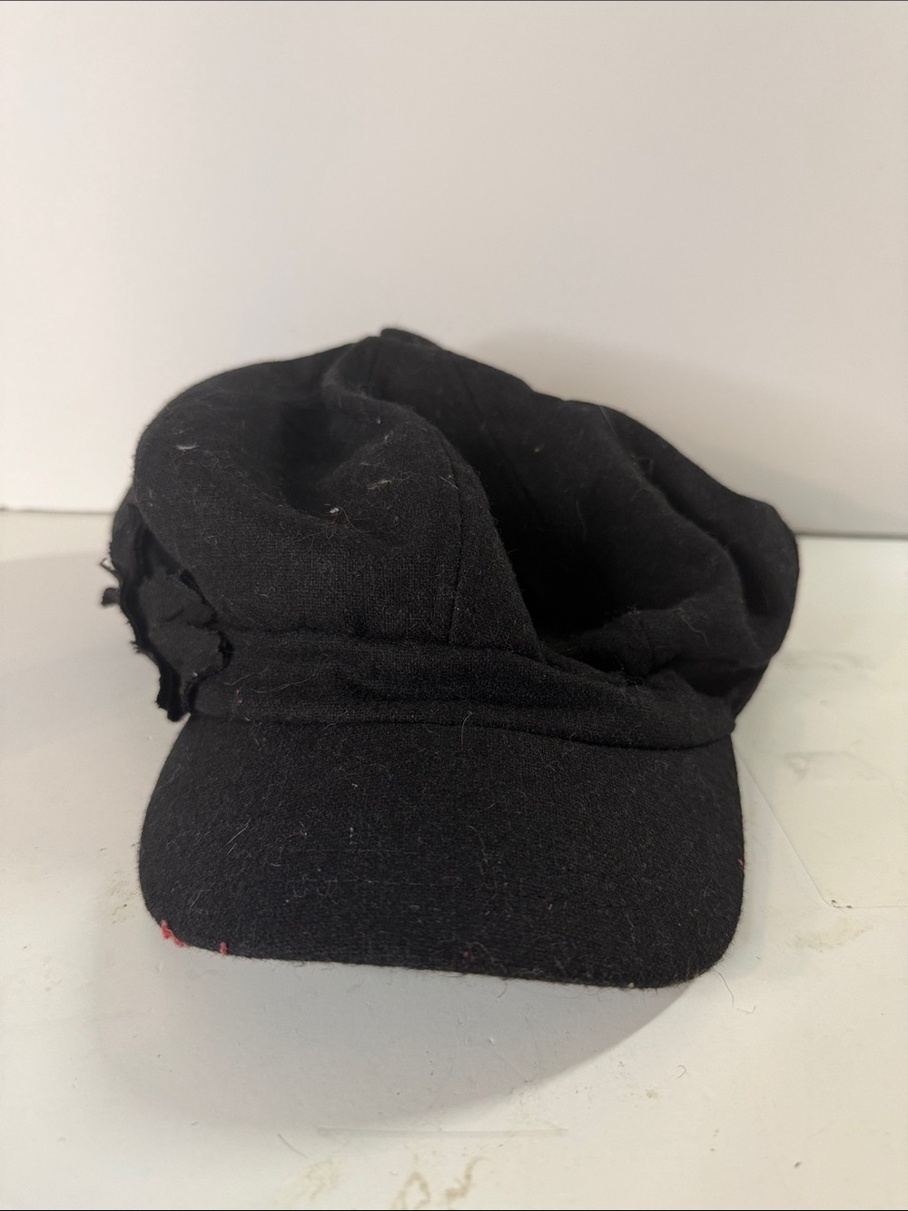 Black Slouchy Cadet Cap